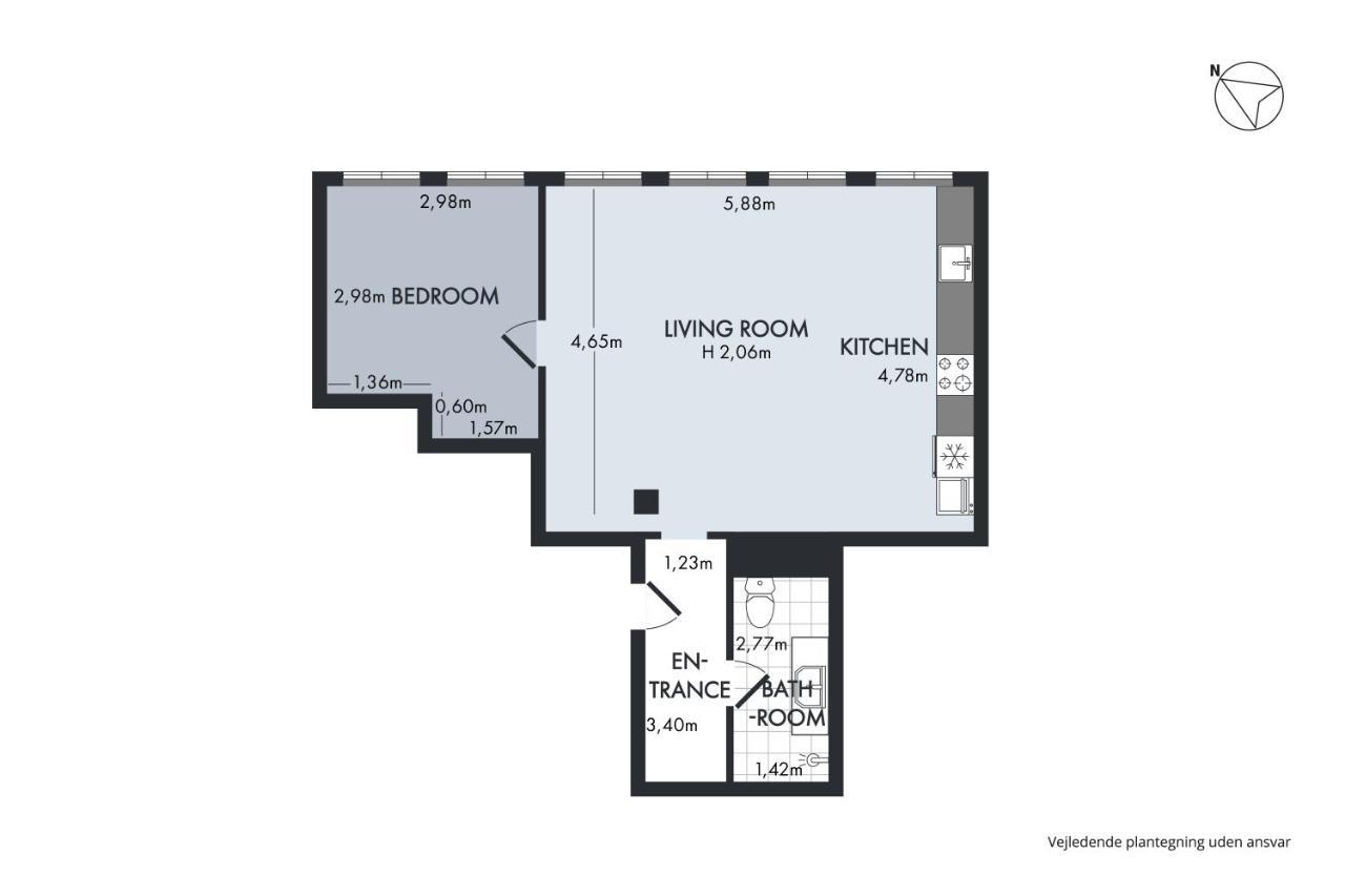 Sanders Regent - Endearing One-Bedroom Apartment Near Central Square โคเปนเฮเกน ภายนอก รูปภาพ